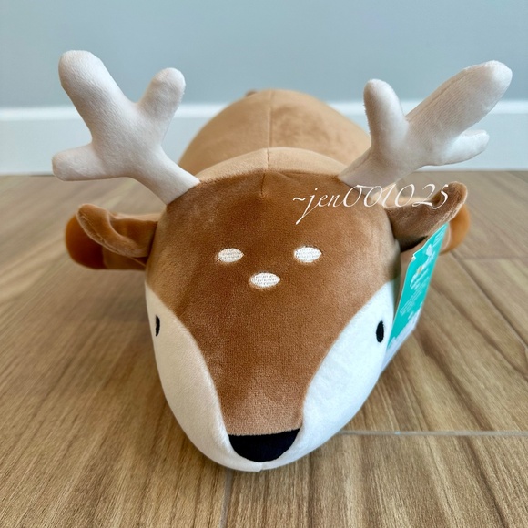 Holiday Brown Deer Weighted Plush Throw Pillow - Pillowfort - Picture 11 of 11
